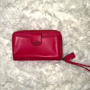 Coach Wrist Wallet in Hot Pink